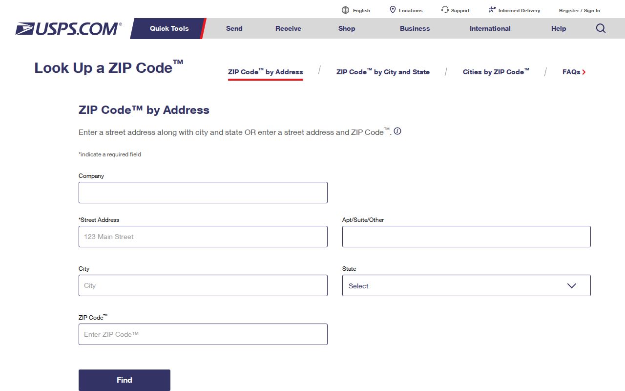 Oro Valley ZIP code directory using the USPS address lookup